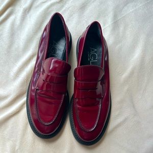 AGL Sirena Patent Leather Loafers Women’s Size 10